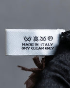 "Christian Dior  Patchwork logo detail fringe long muffler