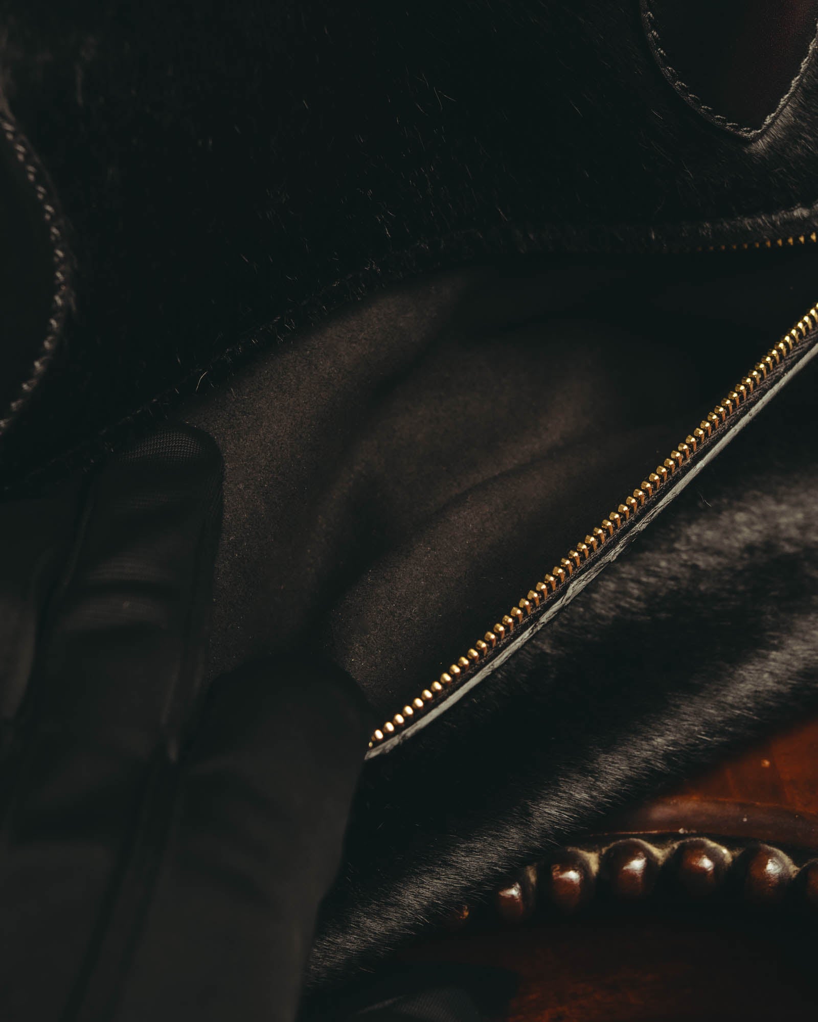 -SPECIAL- “Salvatore Ferragamo“ 90's-00's Gancini pony hair and leather dual-way boston bag