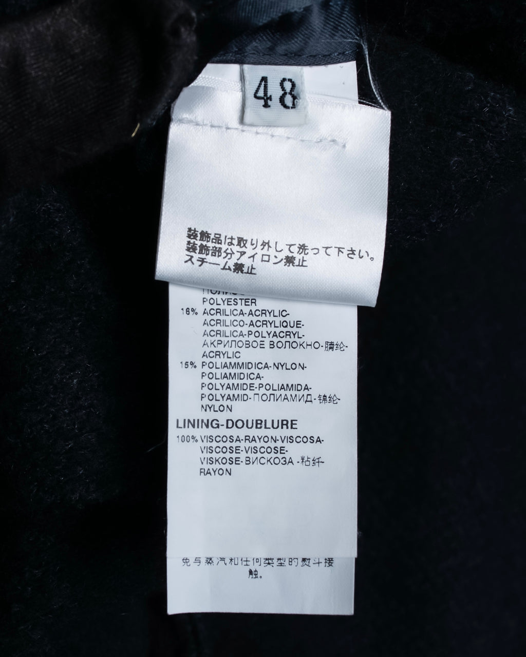 "DOLCE & GABBANA" Double-breasted bejeweled button check pattern jacket