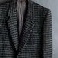 "GIORGIO ARMANI" Twill houndstooth pattern tailored jacket