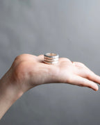 "CHANEL" Silver 925 three connected rings