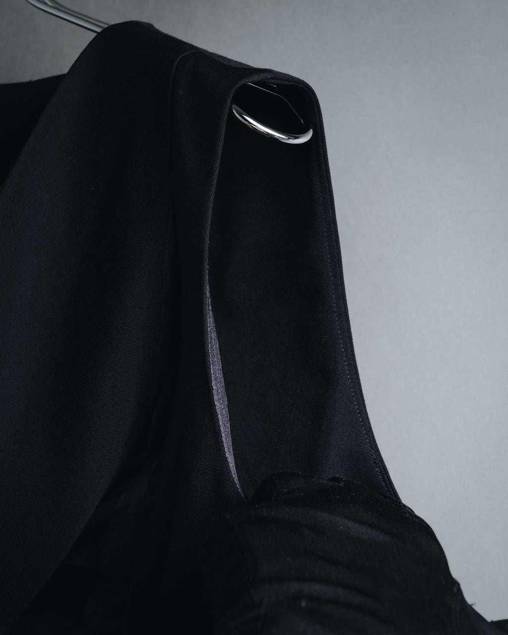 "tricot COMME des GARCONS" 2004 SS draped lapel cropped vest