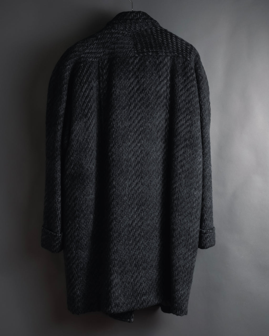 Abrigo de mezcla de mohair de doble botonadura de los años 90 de Christian Dior MONSIEUR