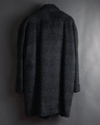 Abrigo de mezcla de mohair de doble botonadura de los años 90 de Christian Dior MONSIEUR