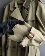 "BURBERRYS" Military detail long trench coat