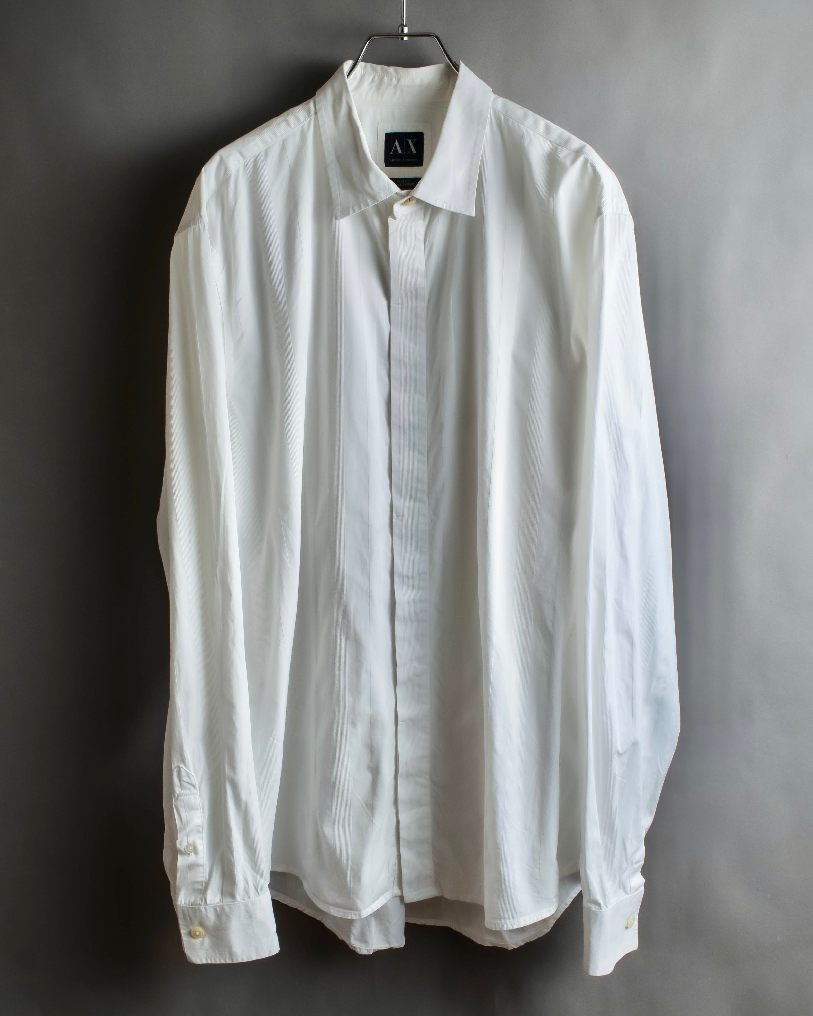 "ARMANI EXCHANGE" Different weave patterns cotton shirt