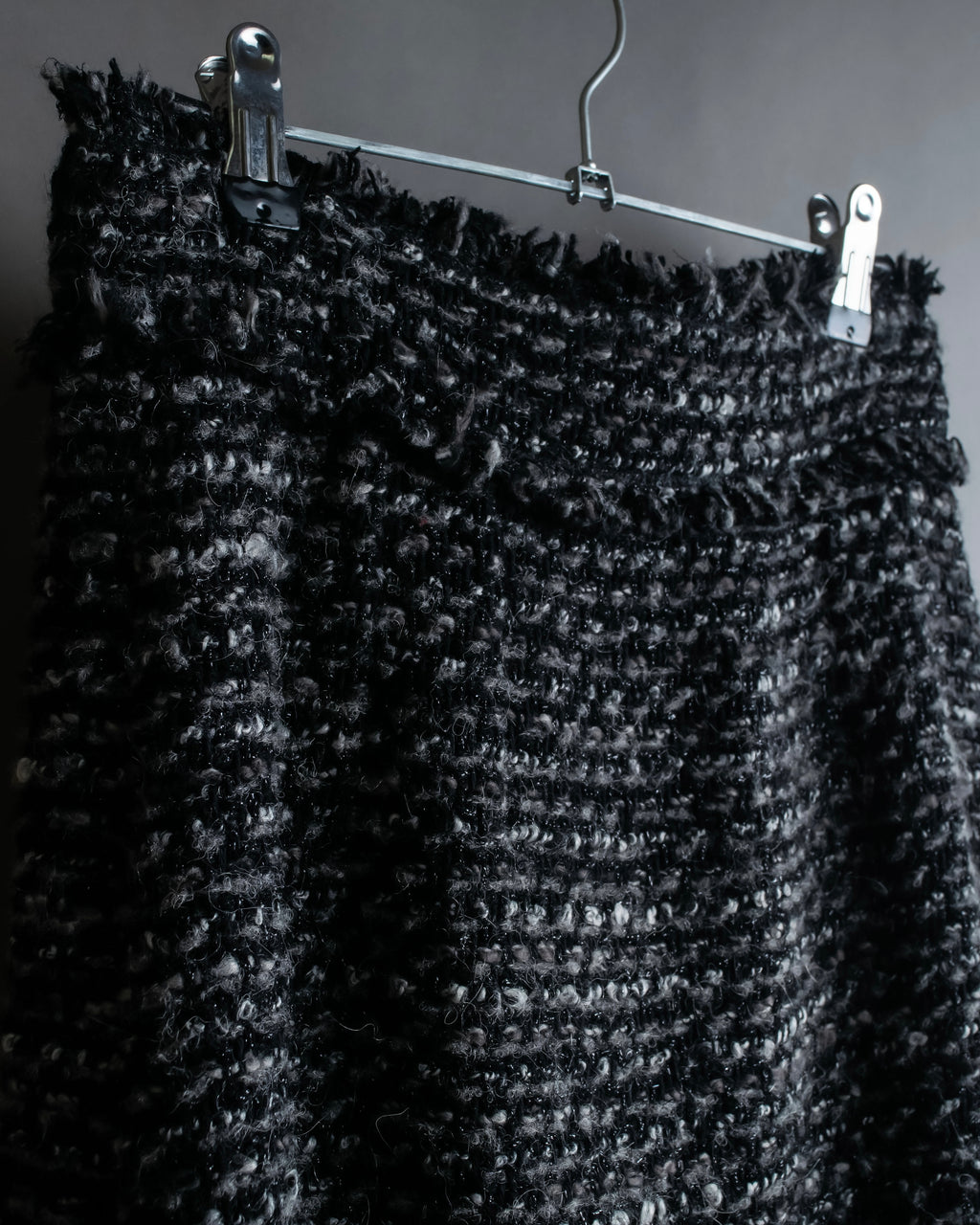 "Dolce &amp; Gabbana" Tweed raw edge flared skirt