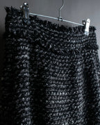 "Dolce &amp; Gabbana" Tweed raw edge flared skirt