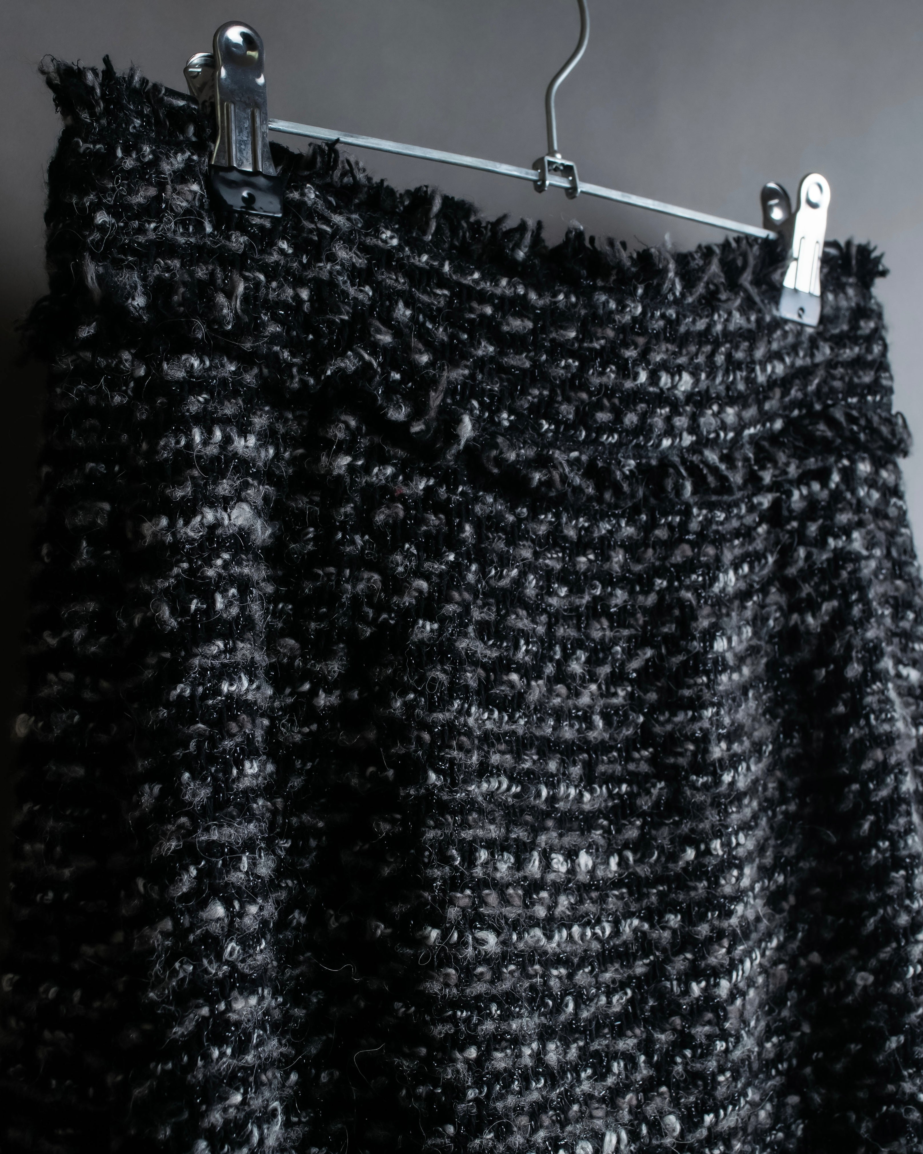 "Dolce &amp; Gabbana" Tweed raw edge flared skirt