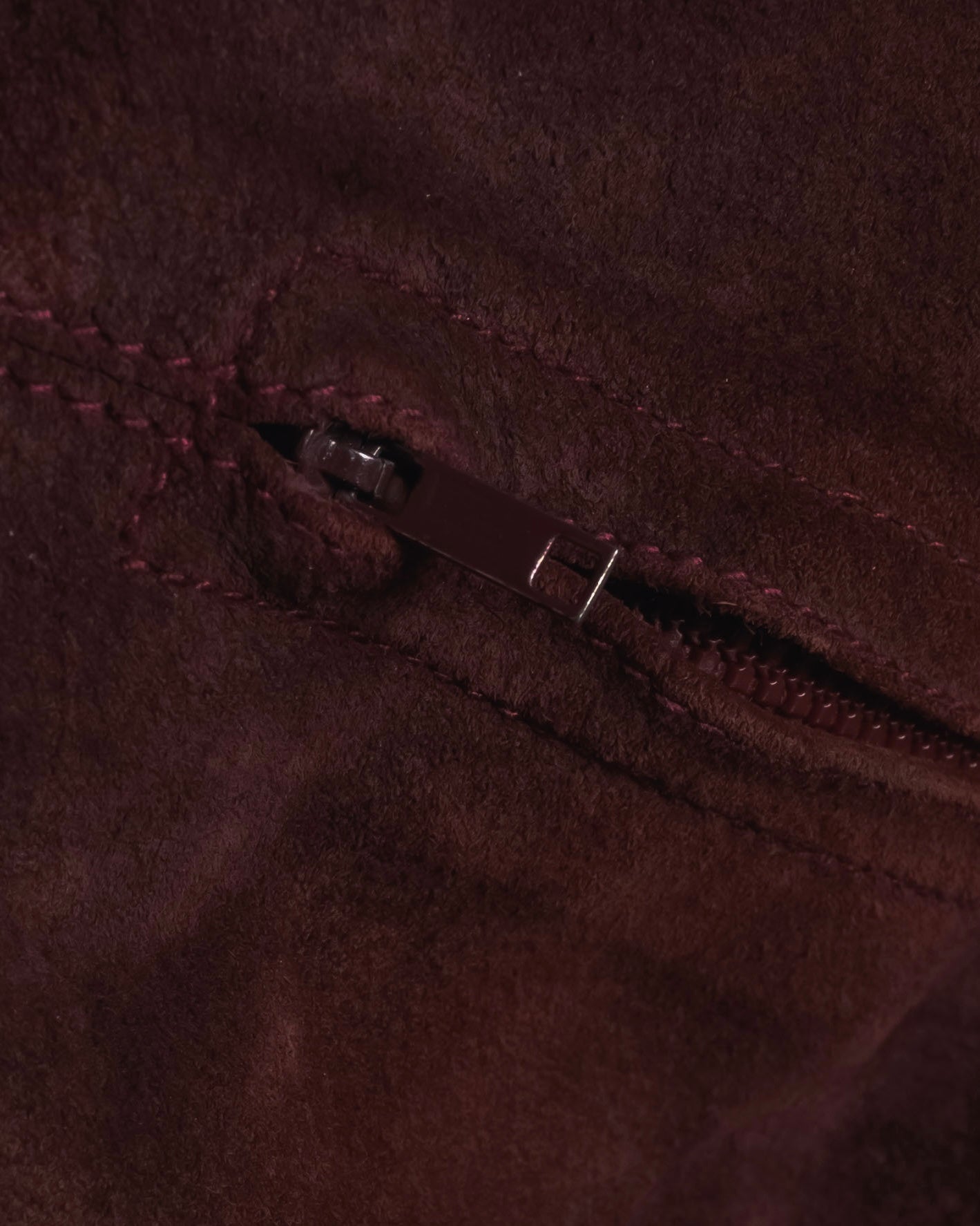 -SPECIAL- "GUCCI" 70’s Suede leather round collar coat