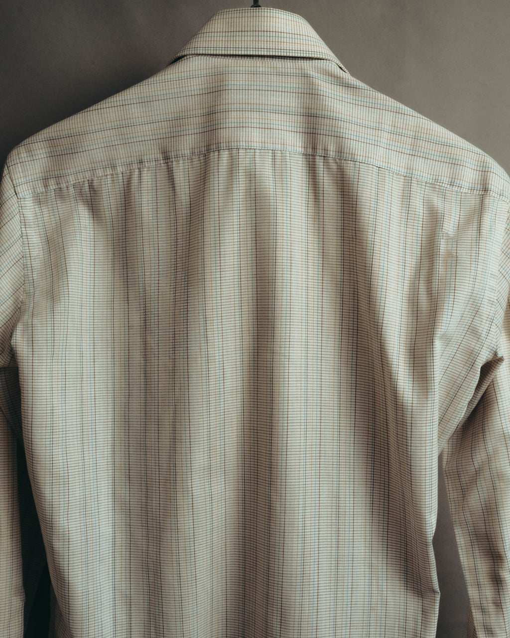 "Yves Saint Laurent" 70's Classic checked dress shirt