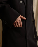 "STUDIO 0001 BY FERRE" Structured silhouette super long chester coat