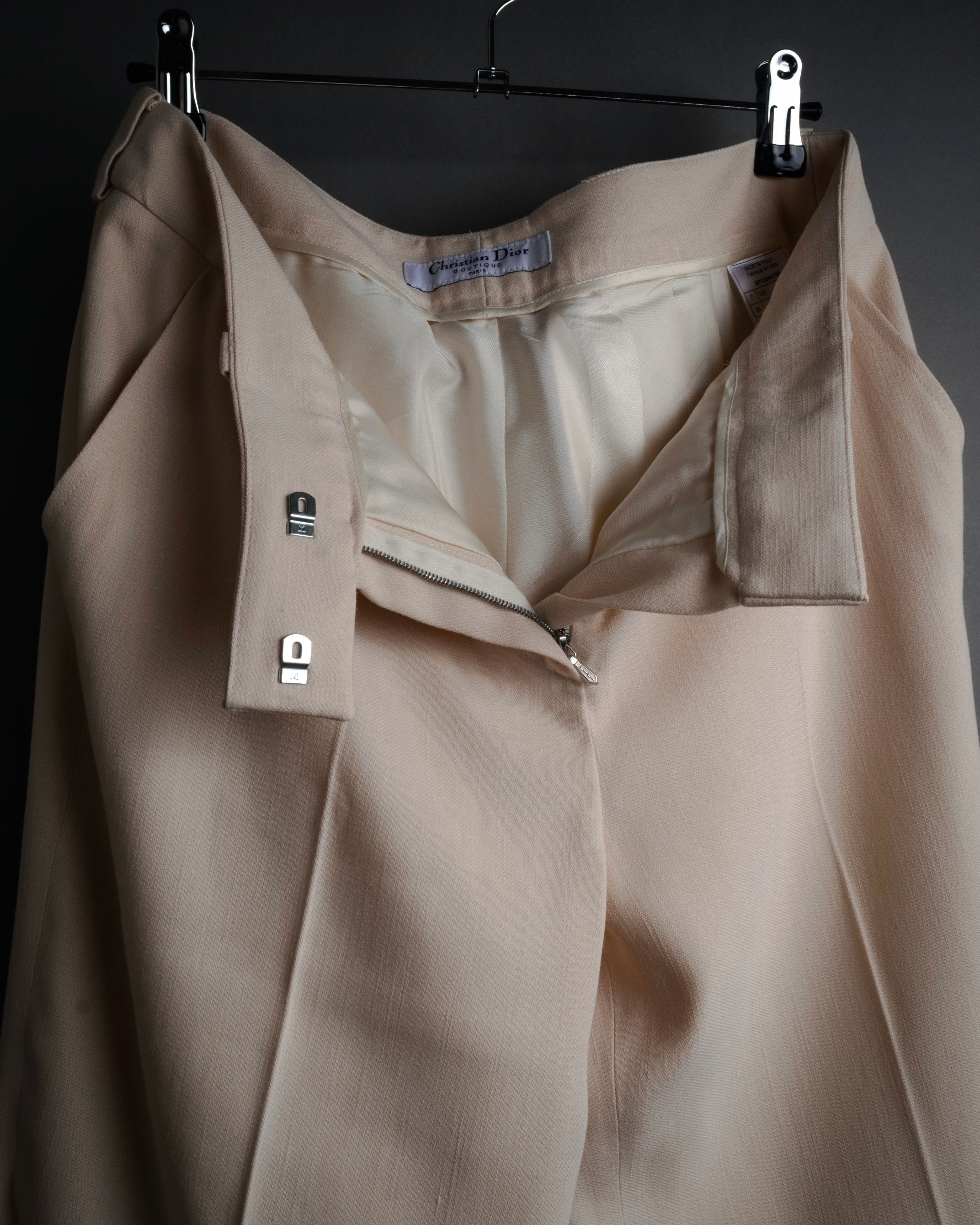 “Christian Dior“ 2000’s Silk wide cropped trousers