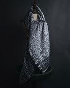 "Christian Dior" 80’s-90’s Burnout velvet arabesque logo stole