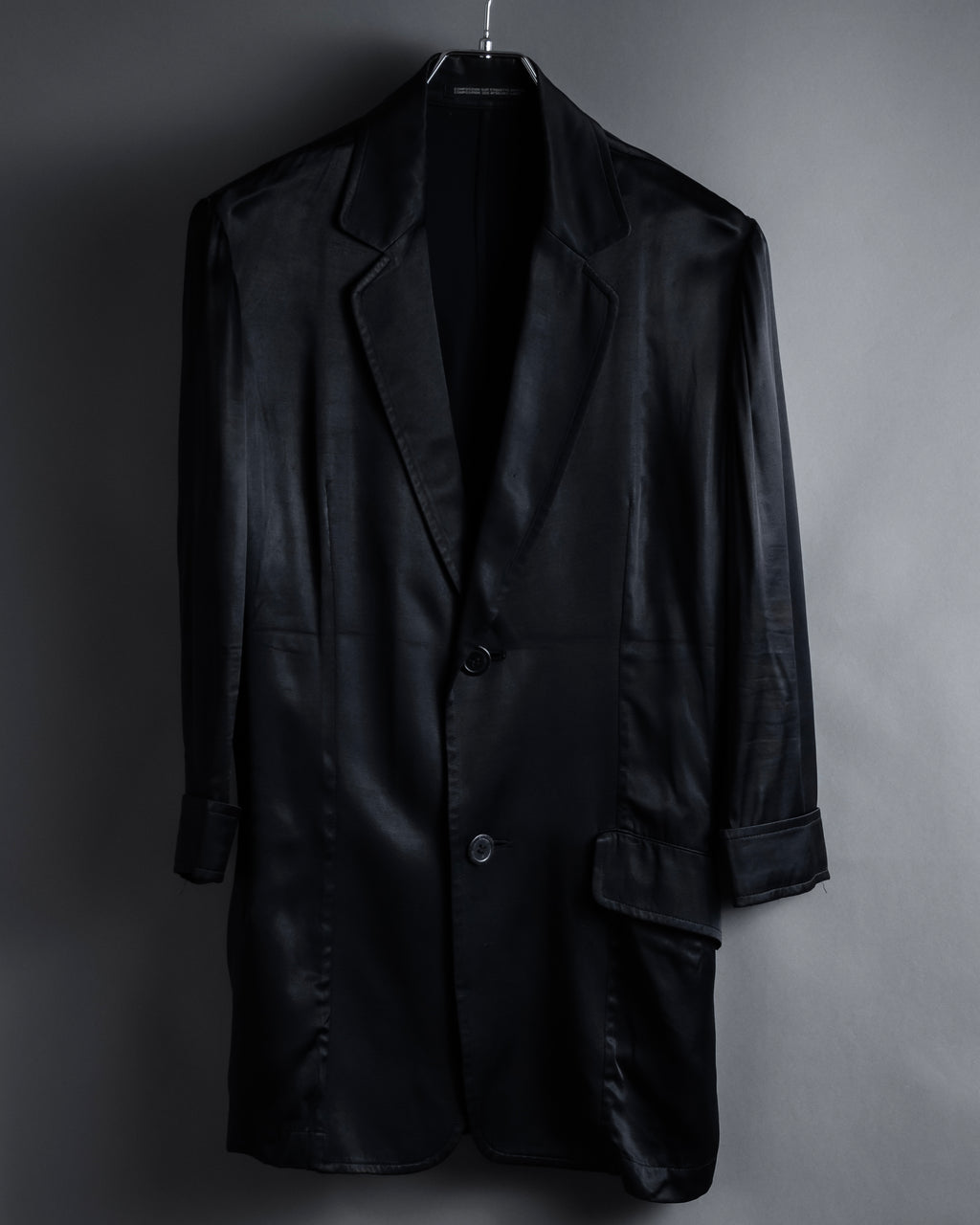 "Yohji Yamamoto +NOIR" 2005SS Rayon draping tailored jacket