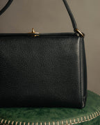 -SPECIAL- “GUCCI” 70’s-80’s Pigskin leather turn lock handbag