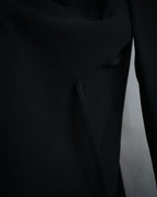 "Max Mara" 00’s Minimalist wrap-front structured jacket