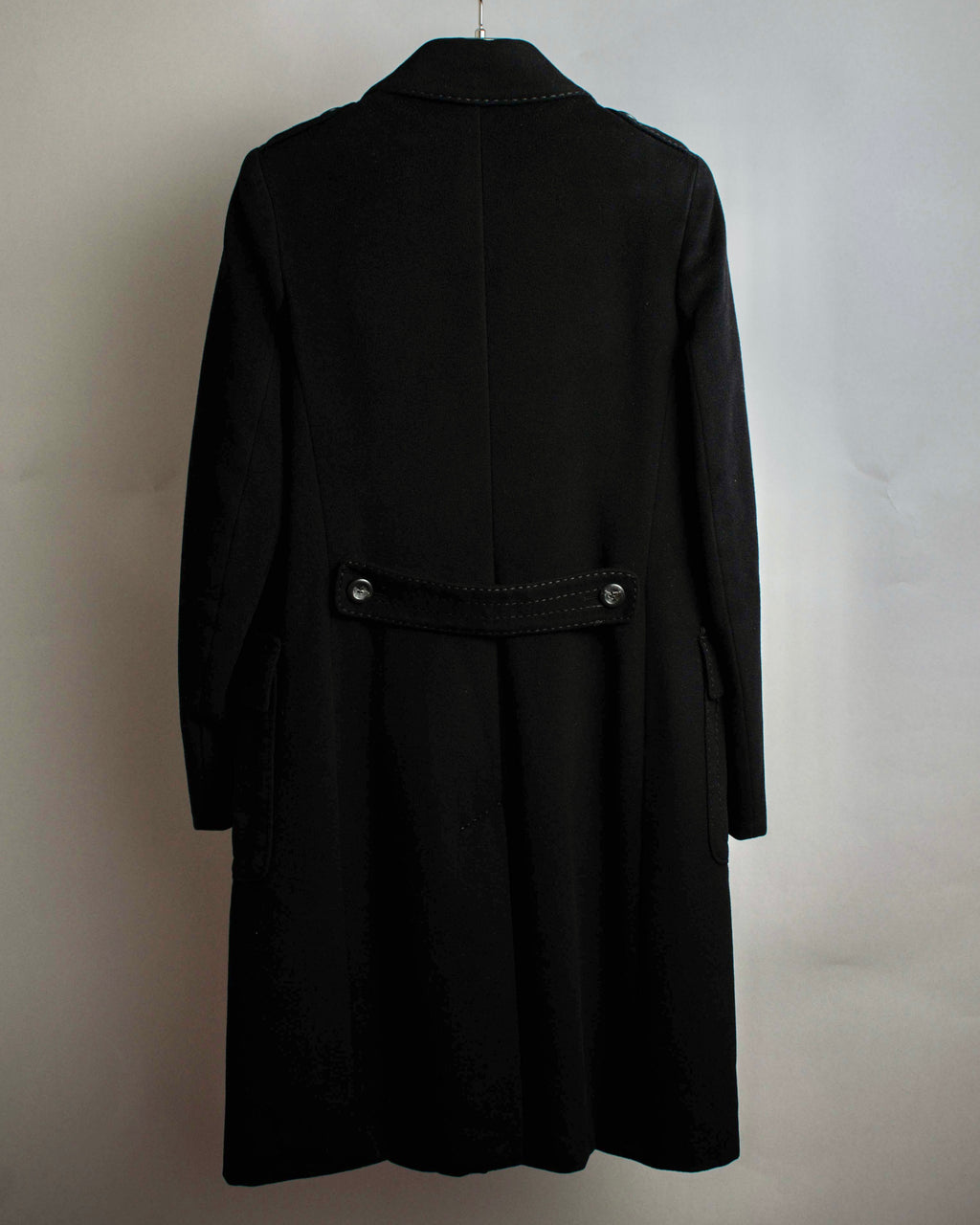 "Max Mara" Stitch design draping chester coat