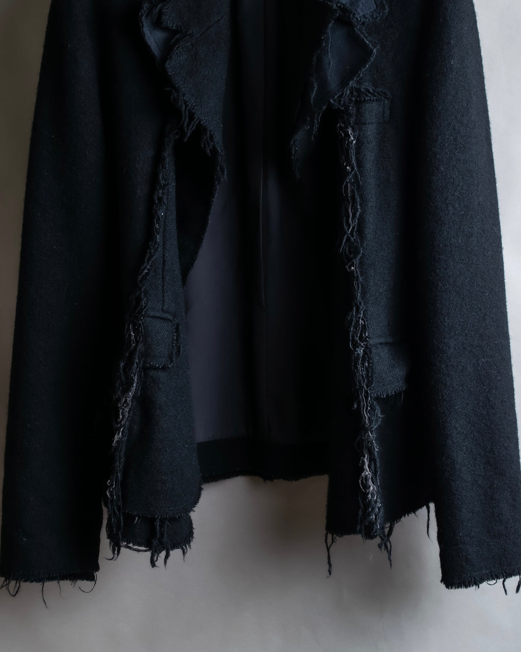 "tricot COMME des GARCONS" Fringe cut design tailored jacket