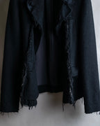 "tricot COMME des GARCONS" Fringe cut design tailored jacket