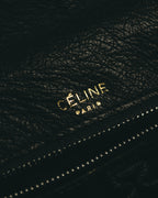 -SPECIAL- “CELINE“ 00’s-10’s Ostrich embossed leather shoulder bag
