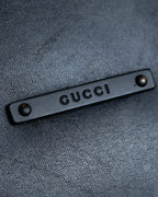 "GUCCI" Vintage gold metal fittings mini doctor bag