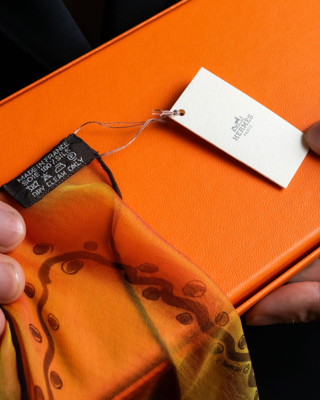 "HERMES" Exotic motif carre scarf