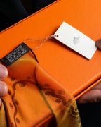 "HERMES" Exotic motif carre scarf