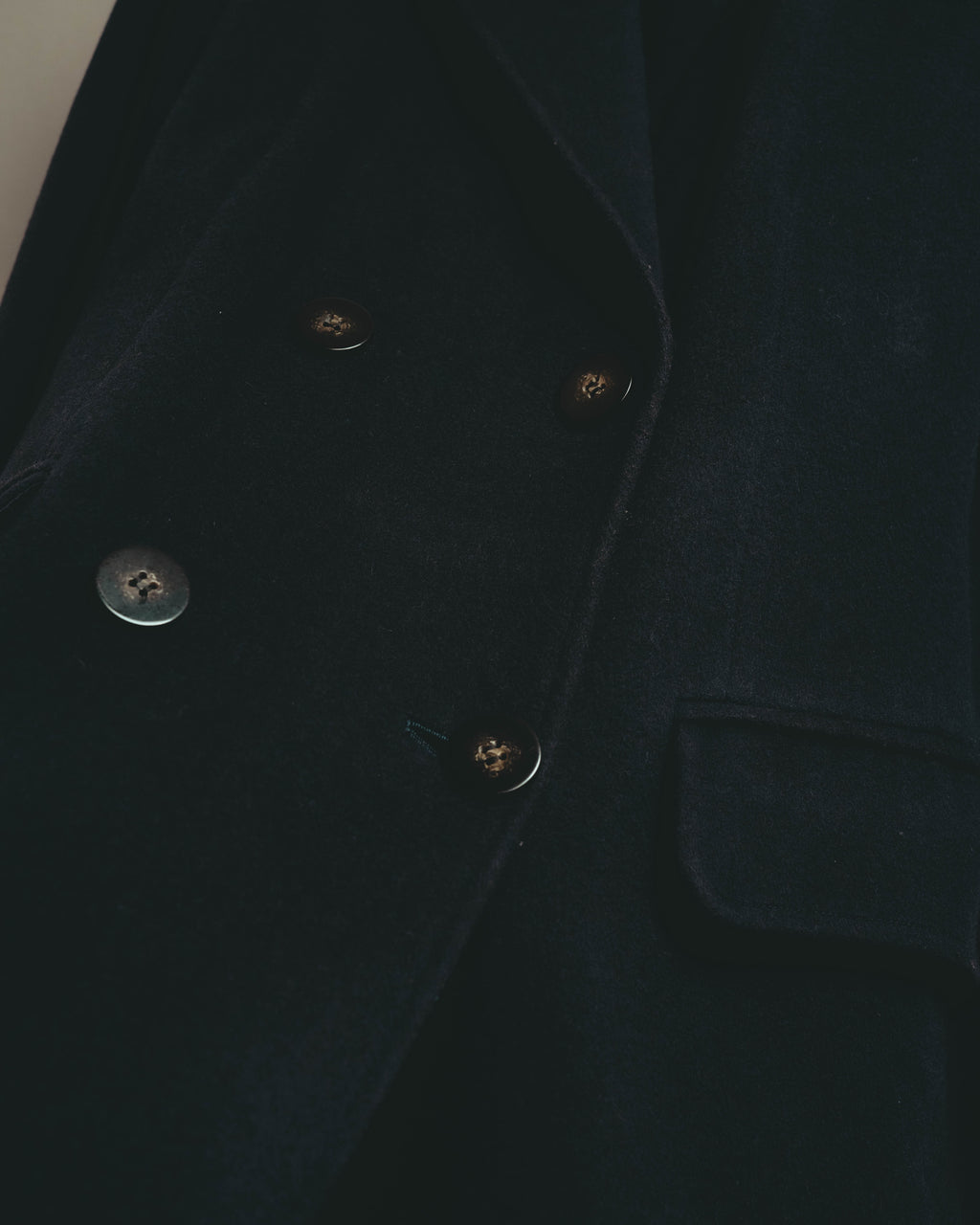 "Burberrys" 80's Classic double breasted wool cashmere maxi coat