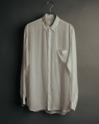 “Maison Margiela” 2018’s-20’s Cupro sheer white shirt
