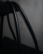 “TIFFANY & CO.” 2010’s Grained leather chain shoulder bag