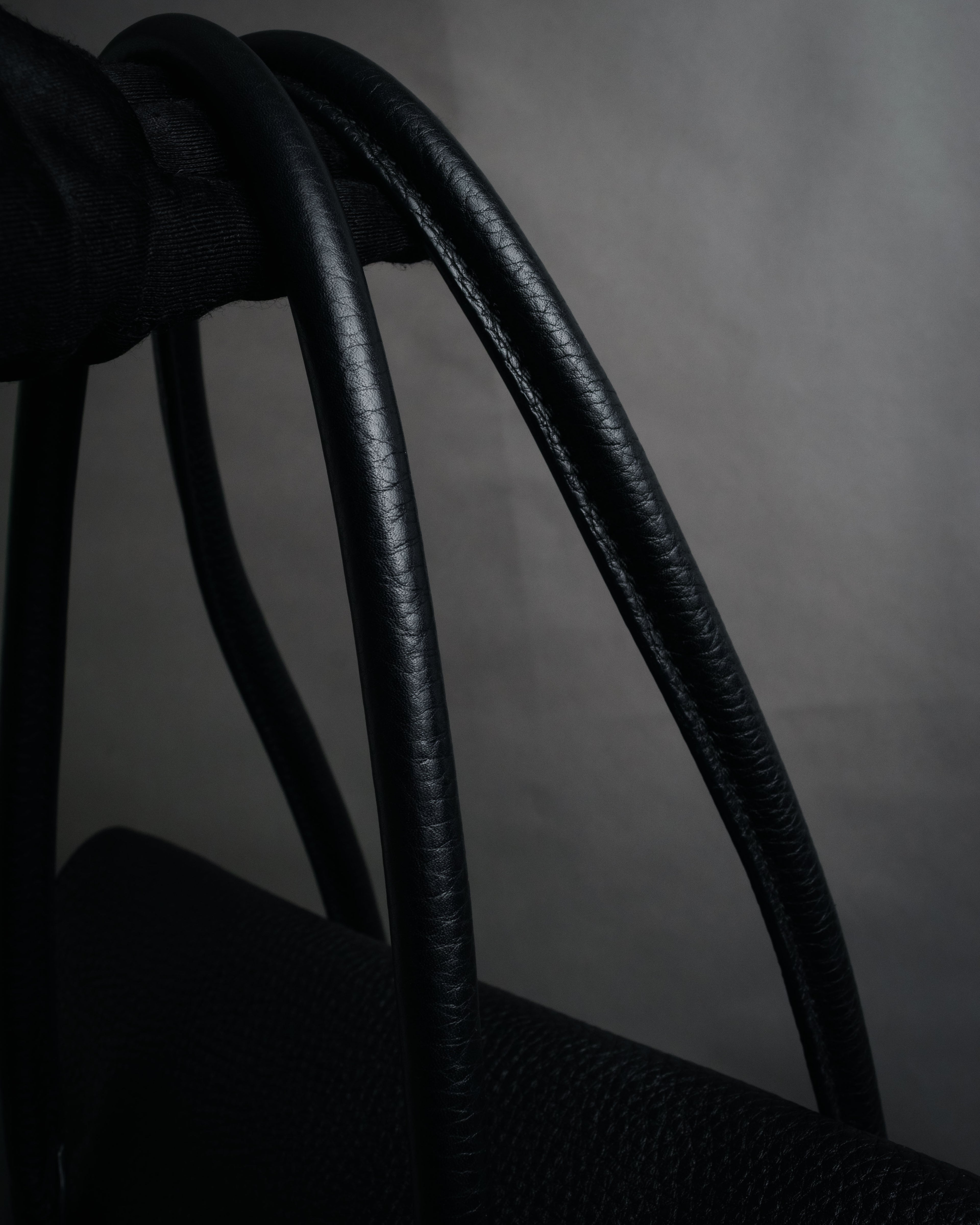 “TIFFANY & CO.” 2010’s Grained leather chain shoulder bag