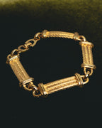 "Christian Dior" 70's-80's Sculptural twisted link bracelet