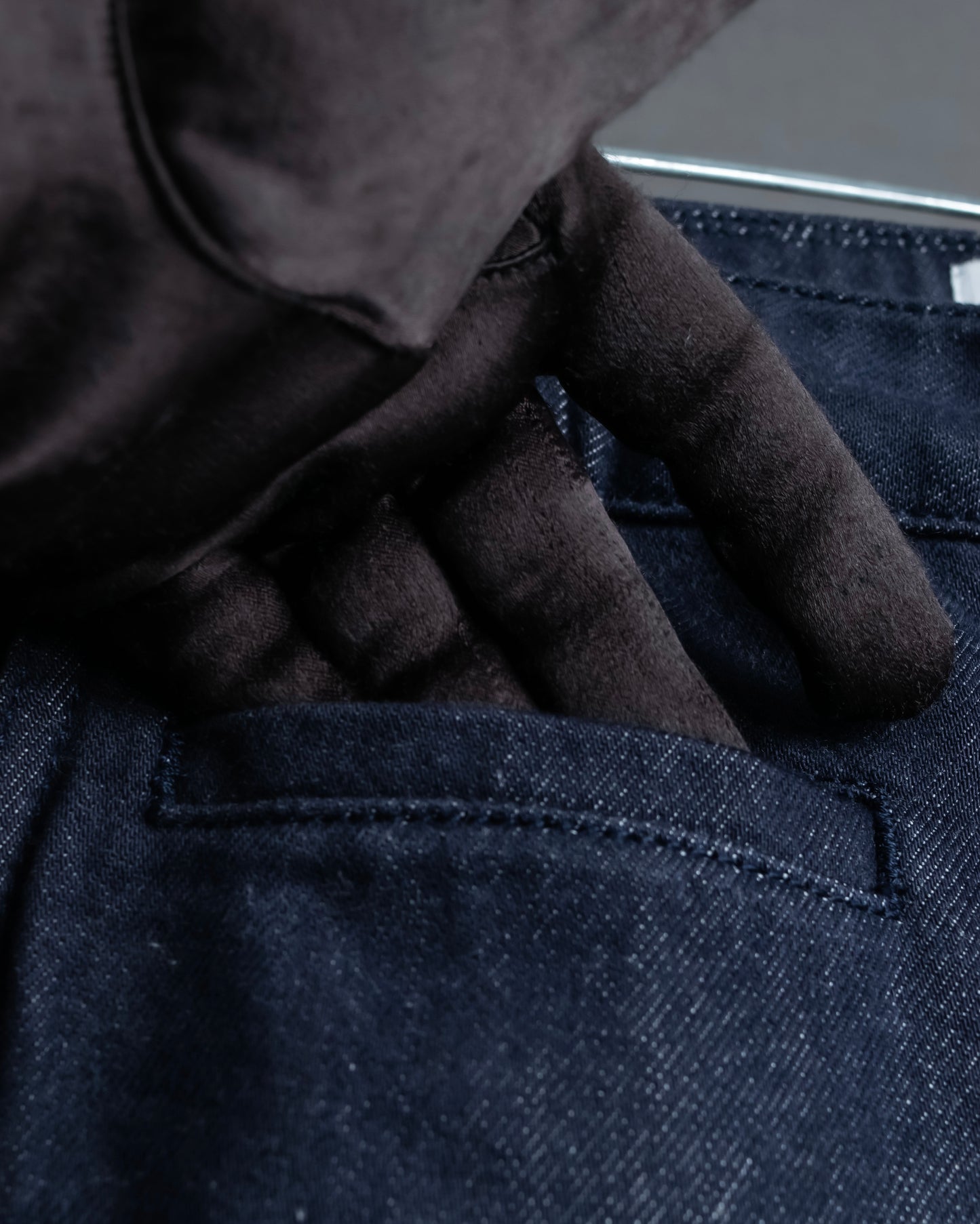 "LOEWE" Wide tapered fisherman denim pants