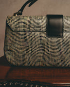 "Salvatore Ferragamo" Crocodile embossed Gancini shoulder bag
