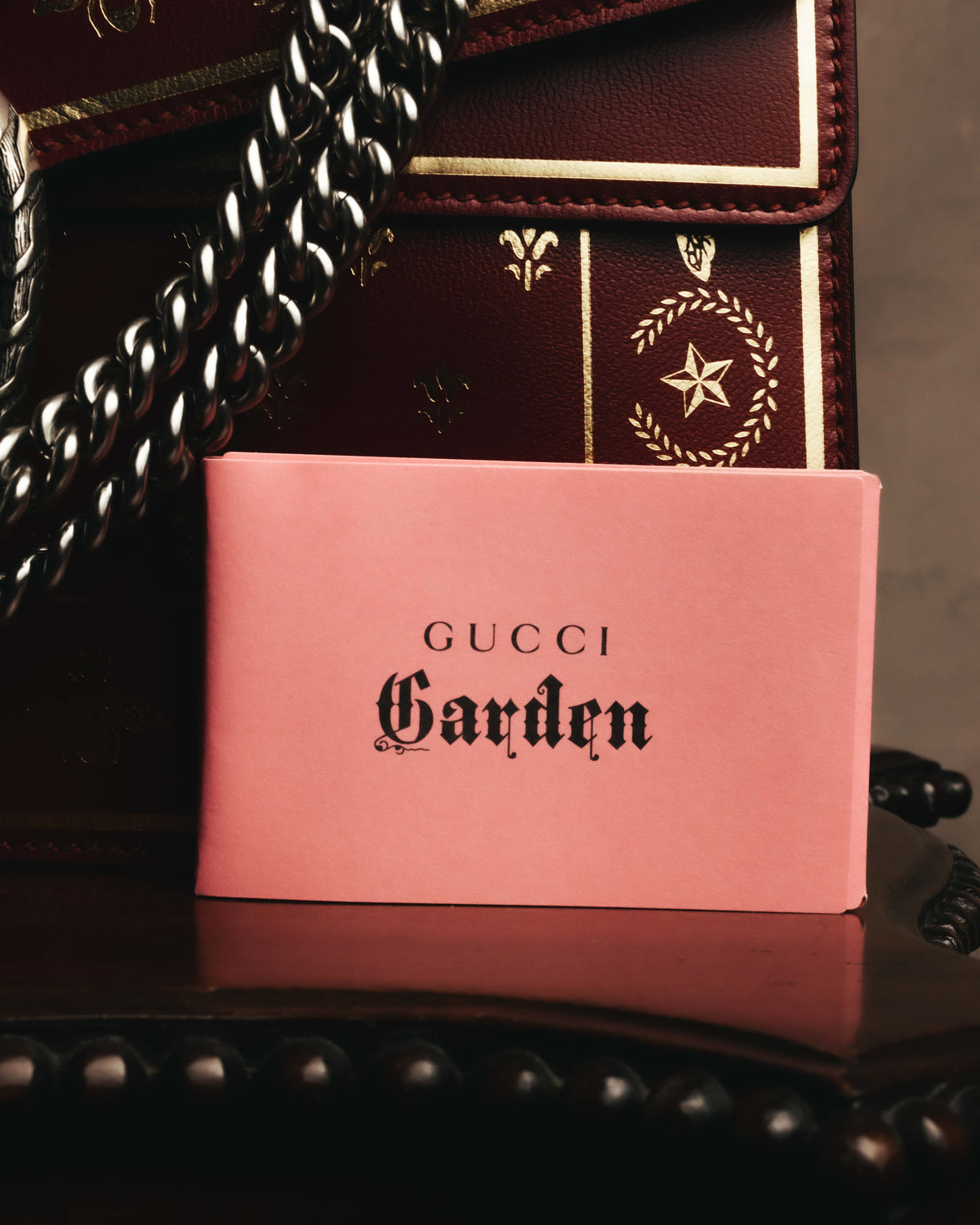 -SPECIAL- "GUCCI" 2010's-20's Collectible gucci garden embellished leather dionysus chain shoulder bag