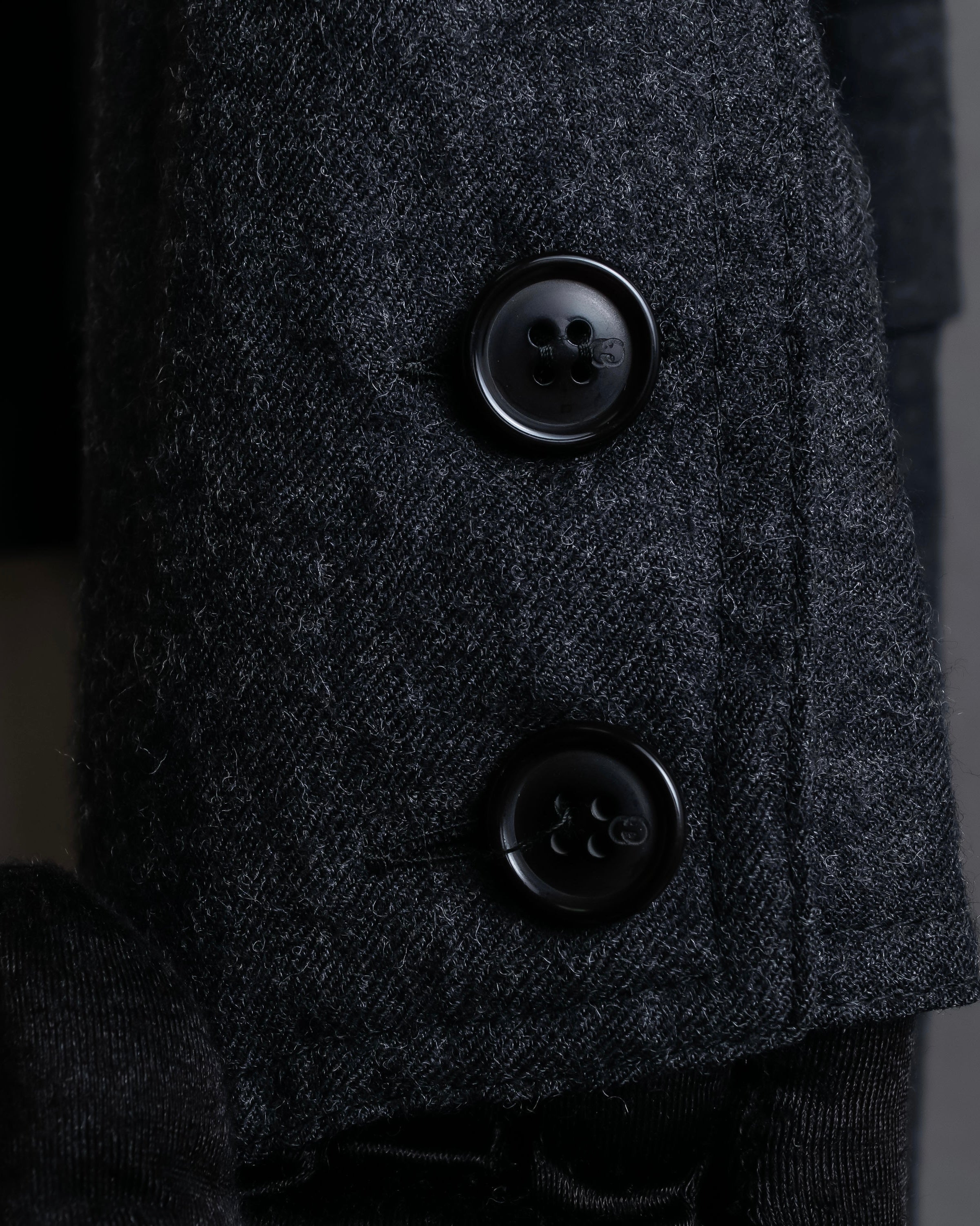 "GUCCI" 70's velvet collar design long coat