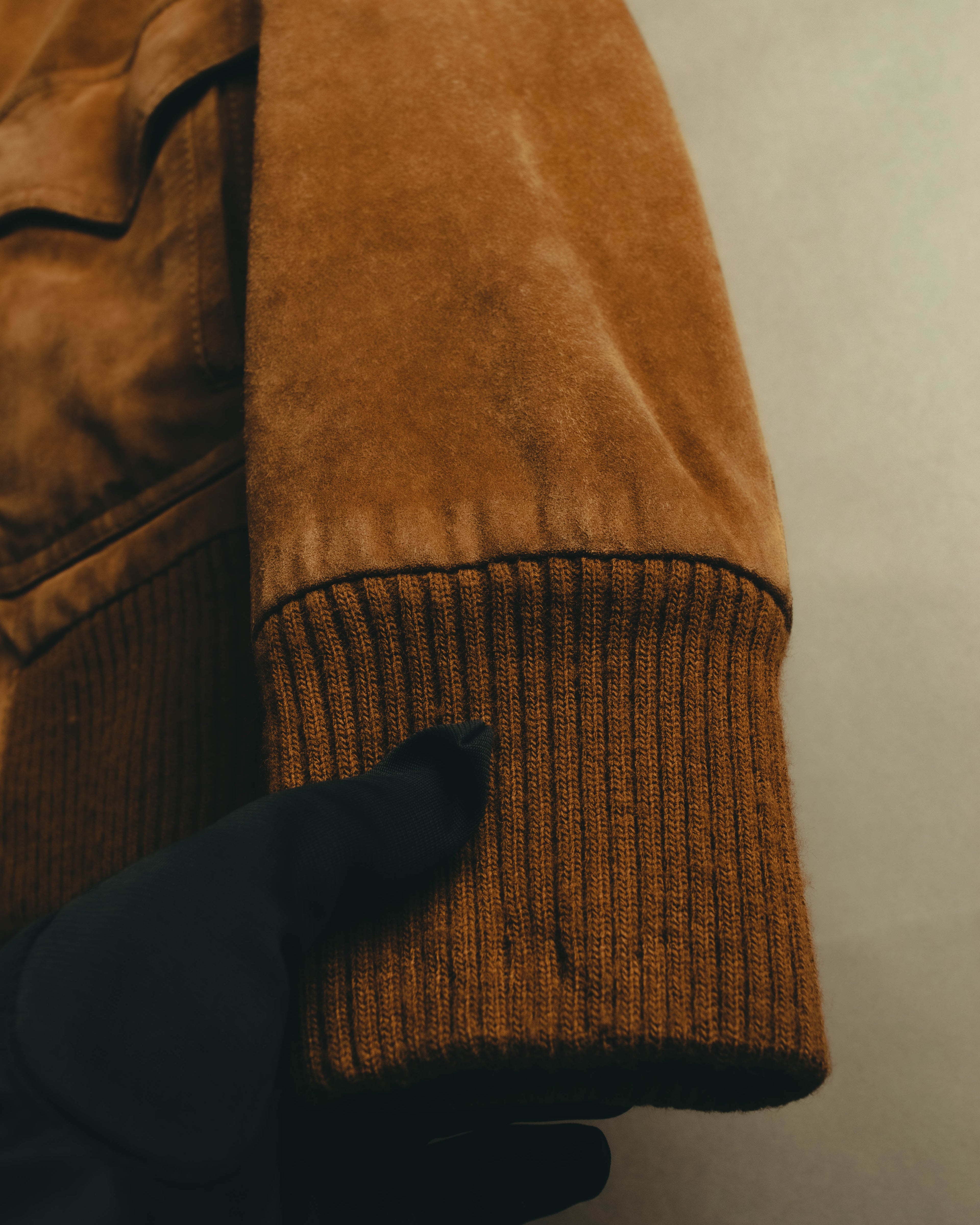 -SPECIAL- “GUCCI” 70’s-80’s Bovine suede bomber jacket