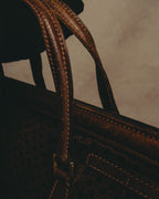 -SPECIAL- "GUCCI" 70's Micro GG suede turn-lock handbag
