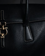 “Salvatore Ferragamo” 90's–00's Gancini leather handbag