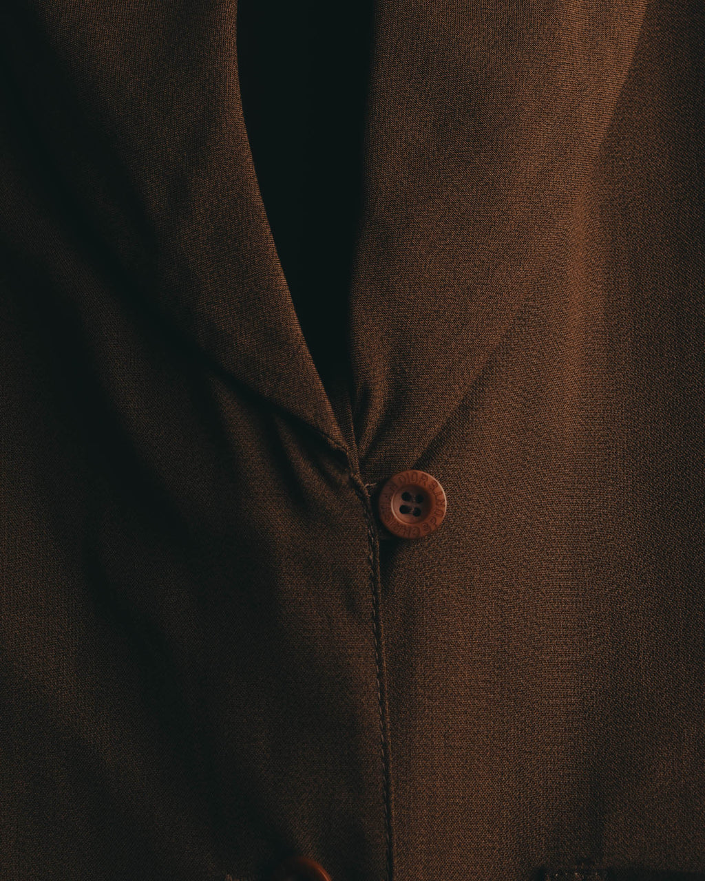 "Christian Dior" 80's  Lustrous silk blend long sleeve shirt