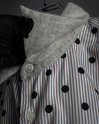 “COMME des GARÇONS HOMME DEUX” 17AW Polka dot stripe shirt