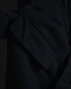 Abrigo doble botonadura de lana de los años 90 de YVES SAINT LAURENT