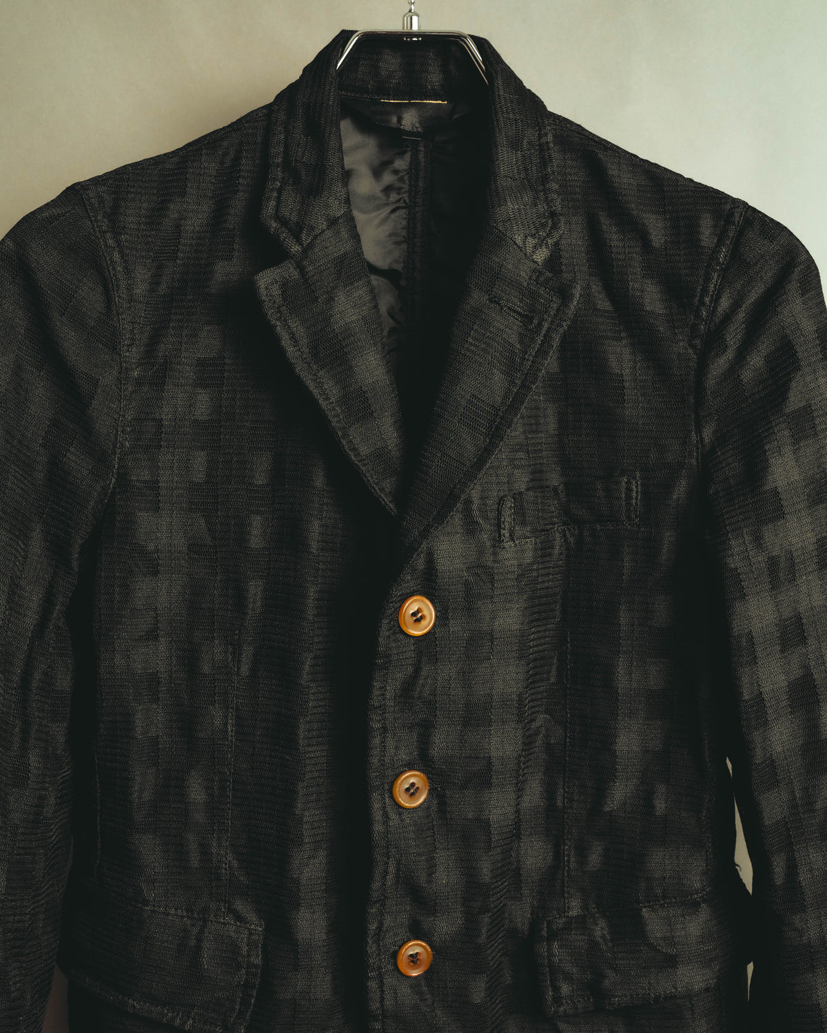"COMME des GARÇONS COMME des GARÇONS" 13AW Textured three-button blazer