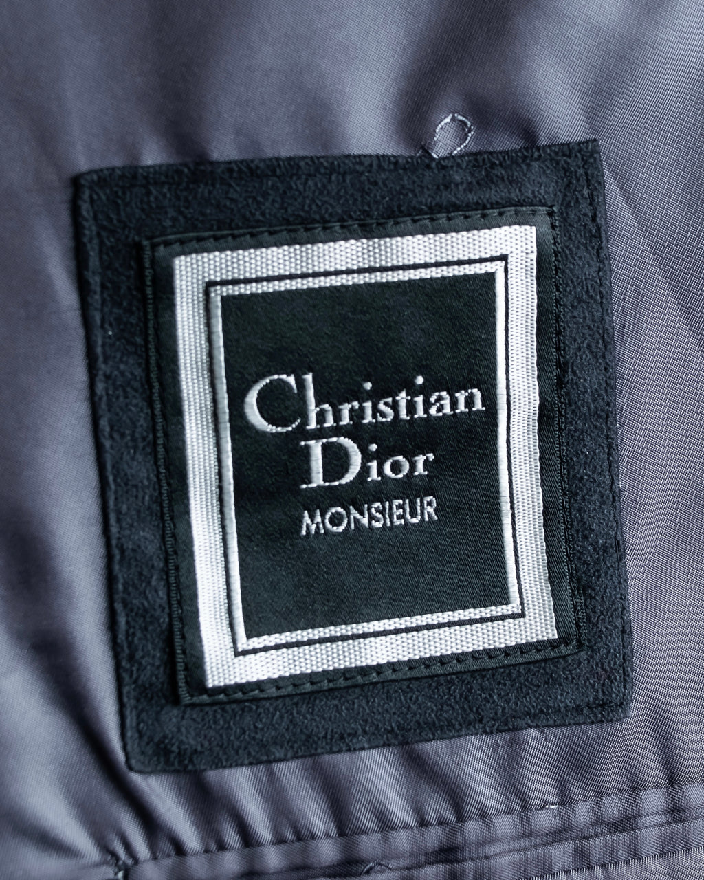 "CHRISTIAN DIOR MONSIEUR"
 Fine pitch stripe pattern notch lapel tailored jacket