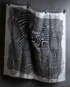 "HERMES" Zebra abstract print Carre 90 silk scarf