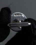 "BURBERRYS" Equestrian Knight engraved silver cufflinks