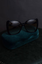"GUCCI" Butterfly frame oversized shaped sunglasses