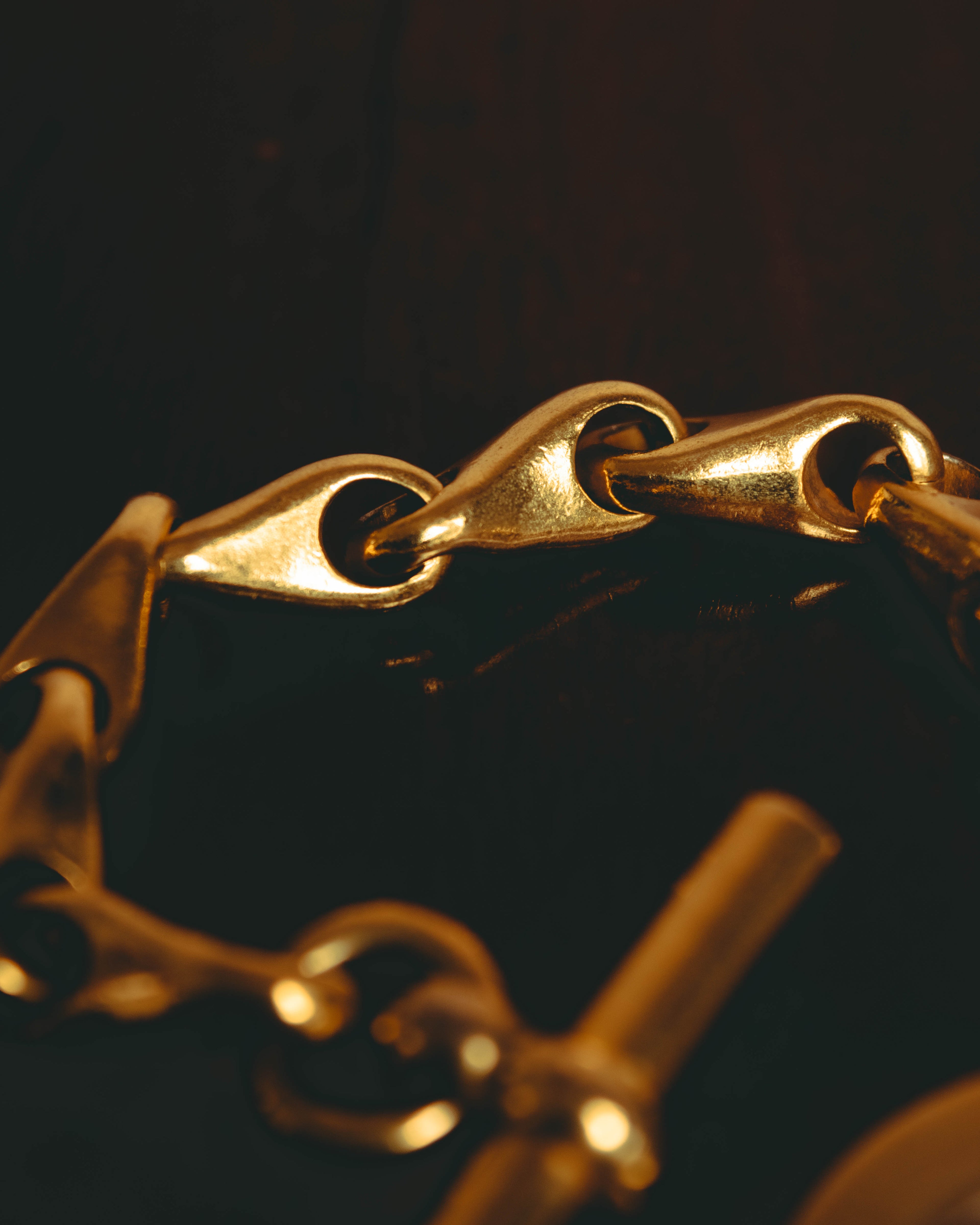 –SPECIAL– "CELINE" 90's Sculptural toggle chain bracelet