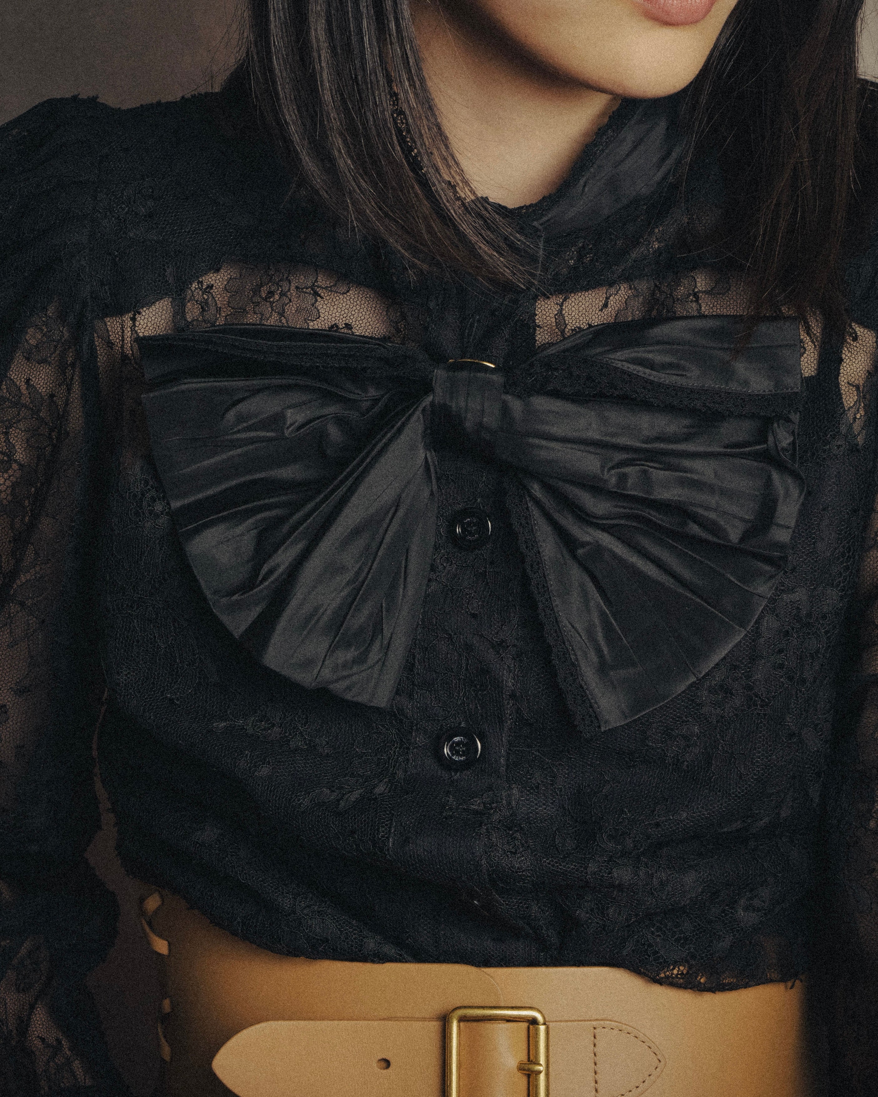 -SPECIAL- “GUCCI“ 2017-18 Fall winter lace bow blouse